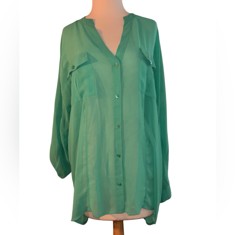Candie's Green Blouse